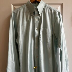 Club Room Button Down Dress Shirt Xl Mint Green